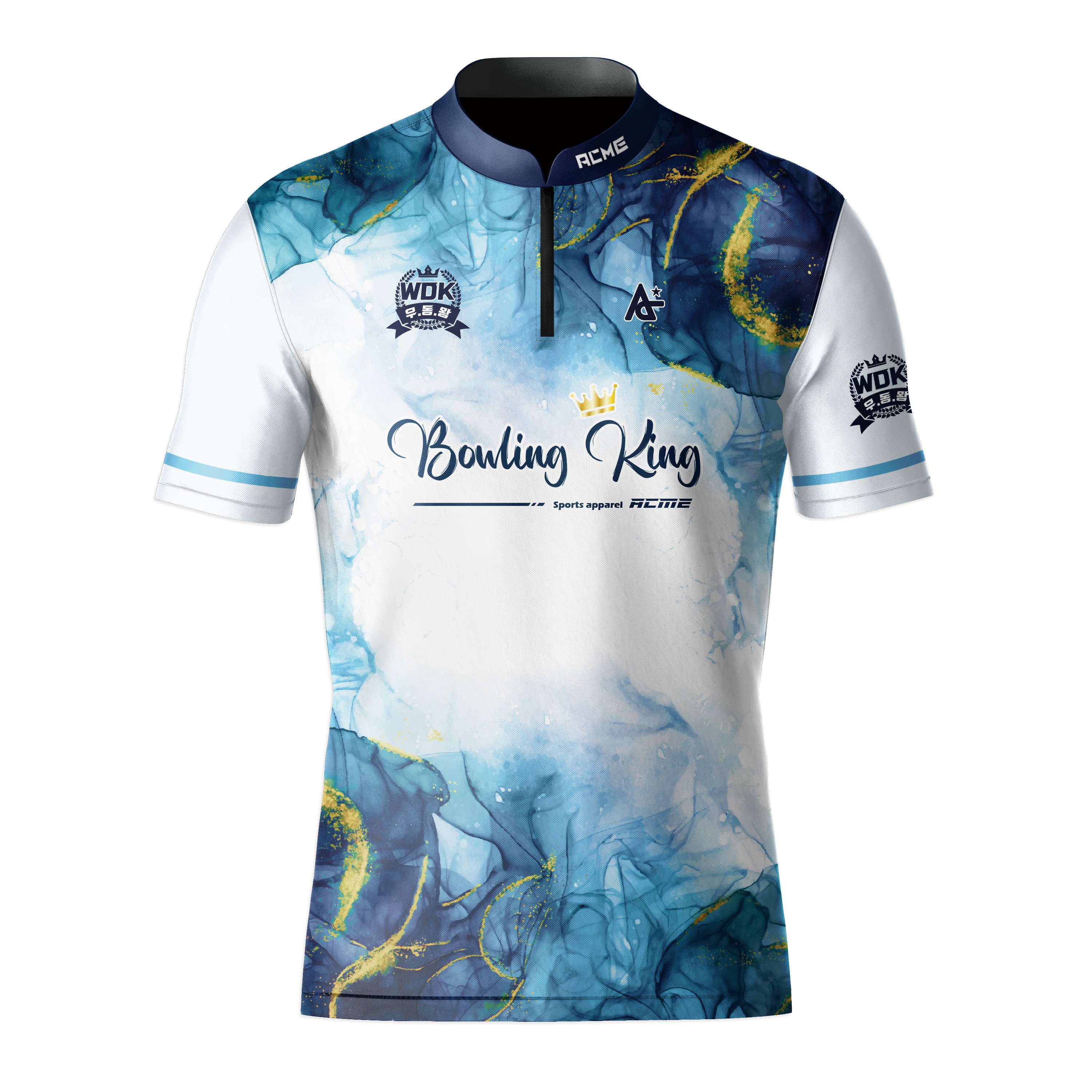볼링티셔츠 볼링집업티 우리동네볼링왕 CoWD03-블루 우동왕 우동볼 애크미 ACME 볼링연습티 39,000원
