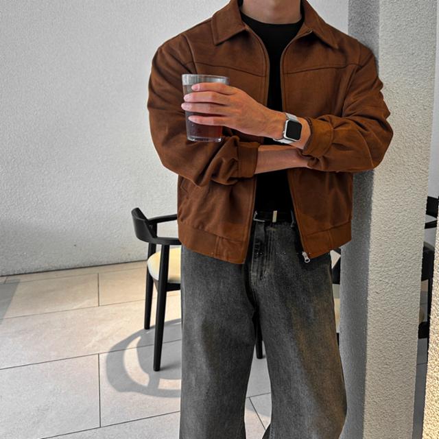 남자 스웨이드 크롭 블루종 점퍼 자켓 트러커 아우터 779960 32,800원