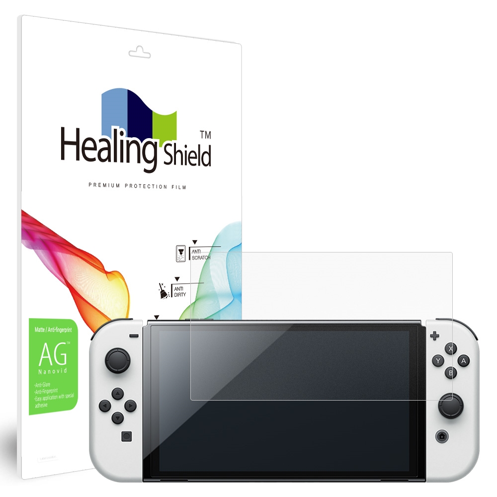 힐링쉴드 AG Nanovid 액정보호필름 2p 세트, 닌텐도 스위치 OLED, 1세트 14,820원