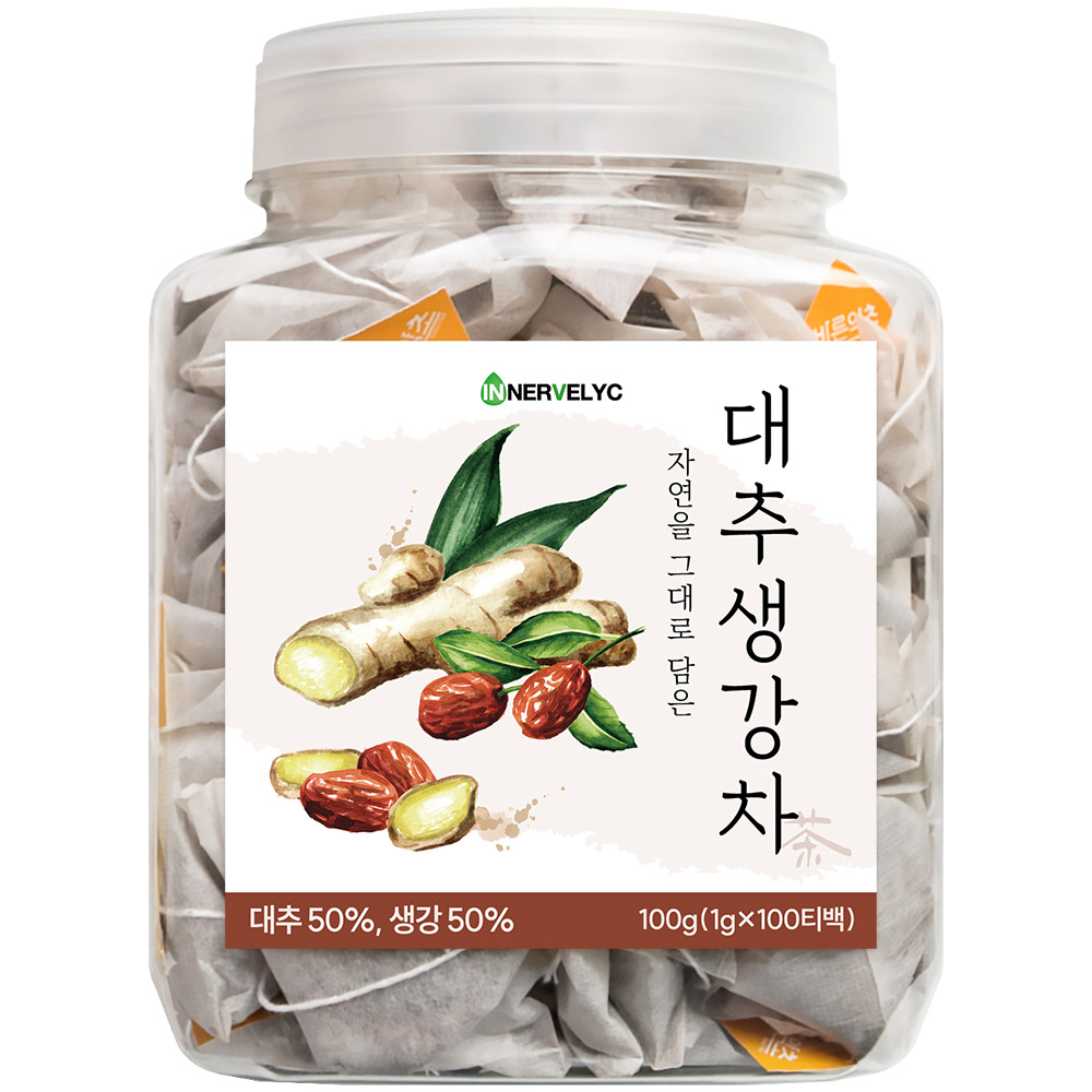 이너블릭 대추생강차 1500만 티백 판매 돌파 PLA 친환경 필터 대추생강차, 1g, 100개입, 1개 19,910원