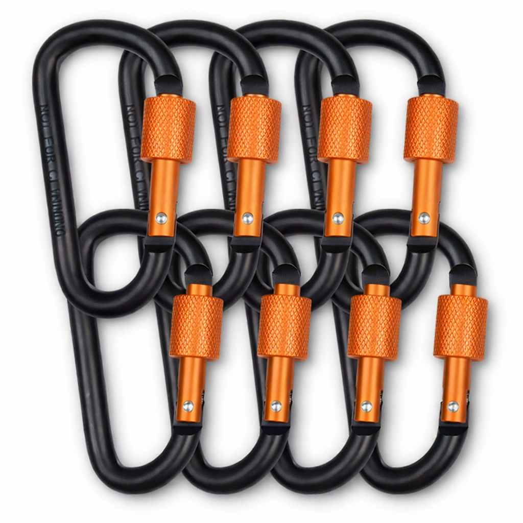 캠루이스 카라비너, 오렌지 블랙, 8개 7,900원