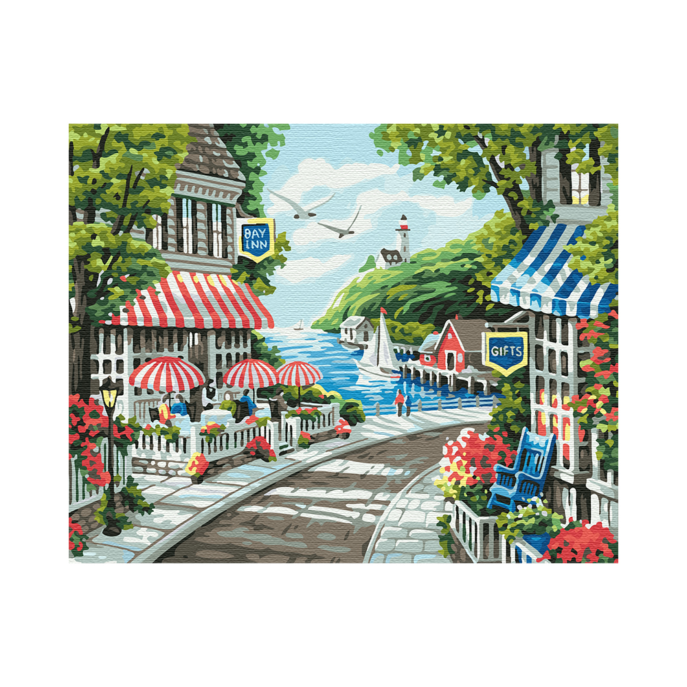 플레이어바웃 테라스 거리 DIY 명화 그리기 세트 40 x 50 cm, 혼합색상, 1개 21,600원