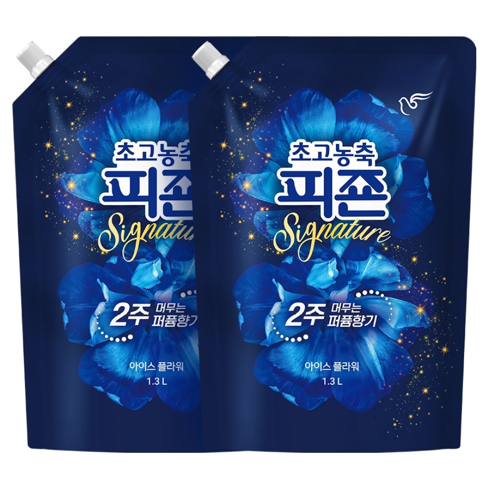 피죤 초고농축 시그니쳐 섬유유연제 아이스플라워 리필, 1.3L, 1개입, 2개 11,900원
