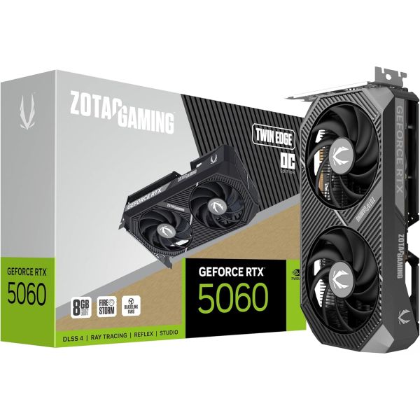 ZOTAC 게이밍 지포스 RTX 5060 Ti 8GB 트윈 엣지 OC DLSS 4 8GB GDDR7 128비트 28Gbps PCIE 5.0 게이밍 그래픽 카드, IceStorm 810,100원