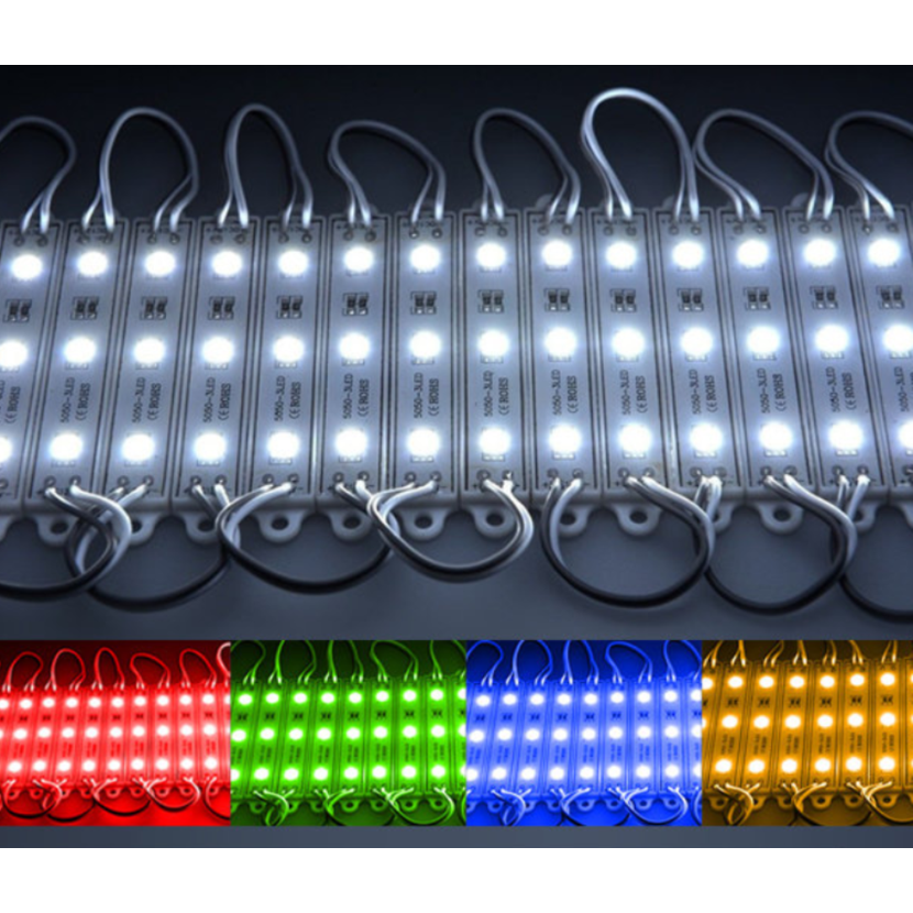 LED모듈 5050 3구 엘이디모듈 12V 24V, 1개, 5050 1X3 화이트 3,230원