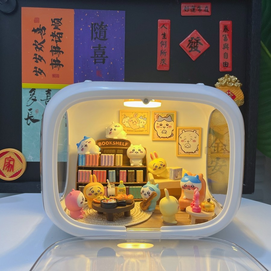 태림커머스 치이카와 우사기 크리에이티브 무드등 인테리어 조명, 공부방 지이카와 충전식 소재, 1개 67,000원