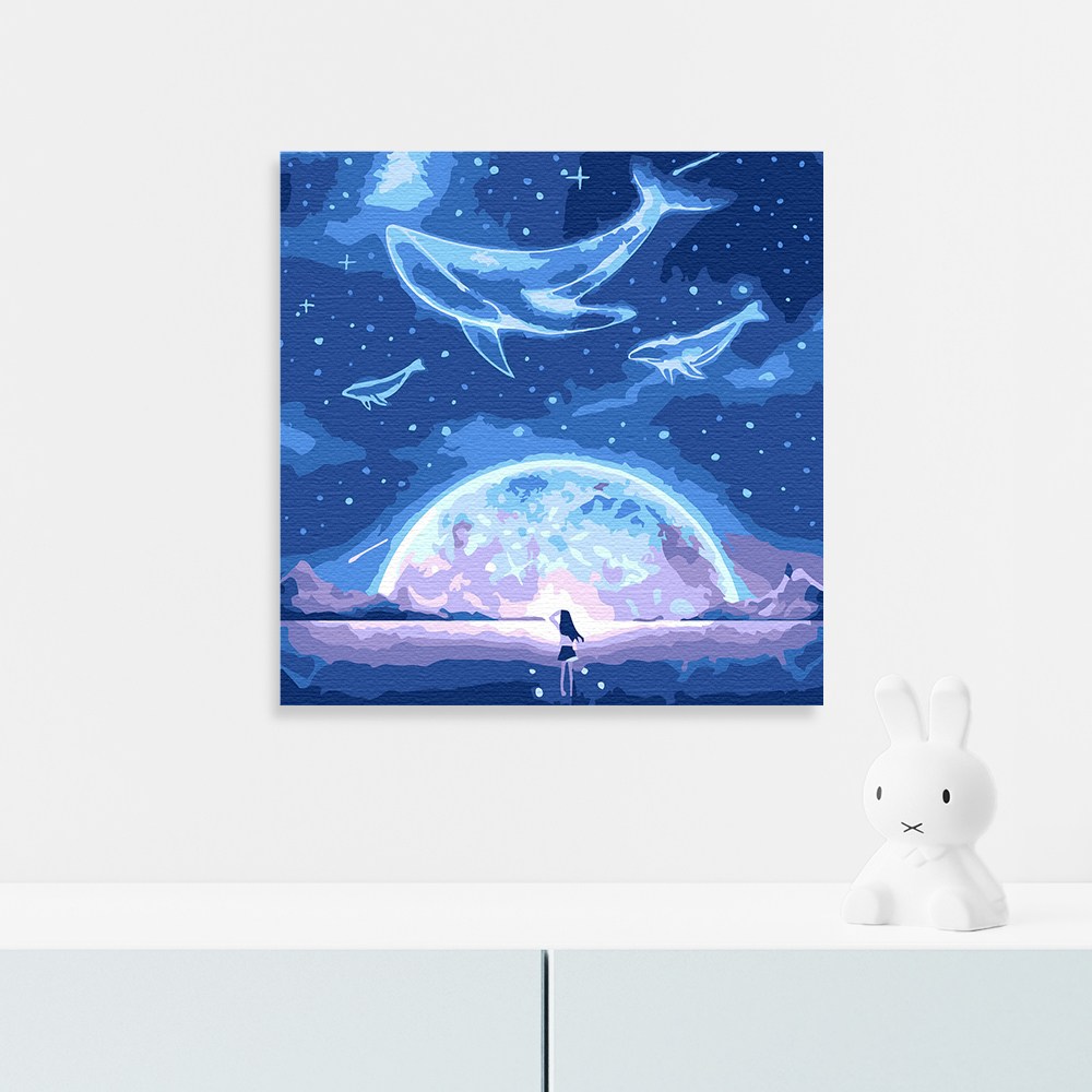 플레이어바웃 DIY 고래의 꿈 명화그리기 유화 그림 20x20 10,900원