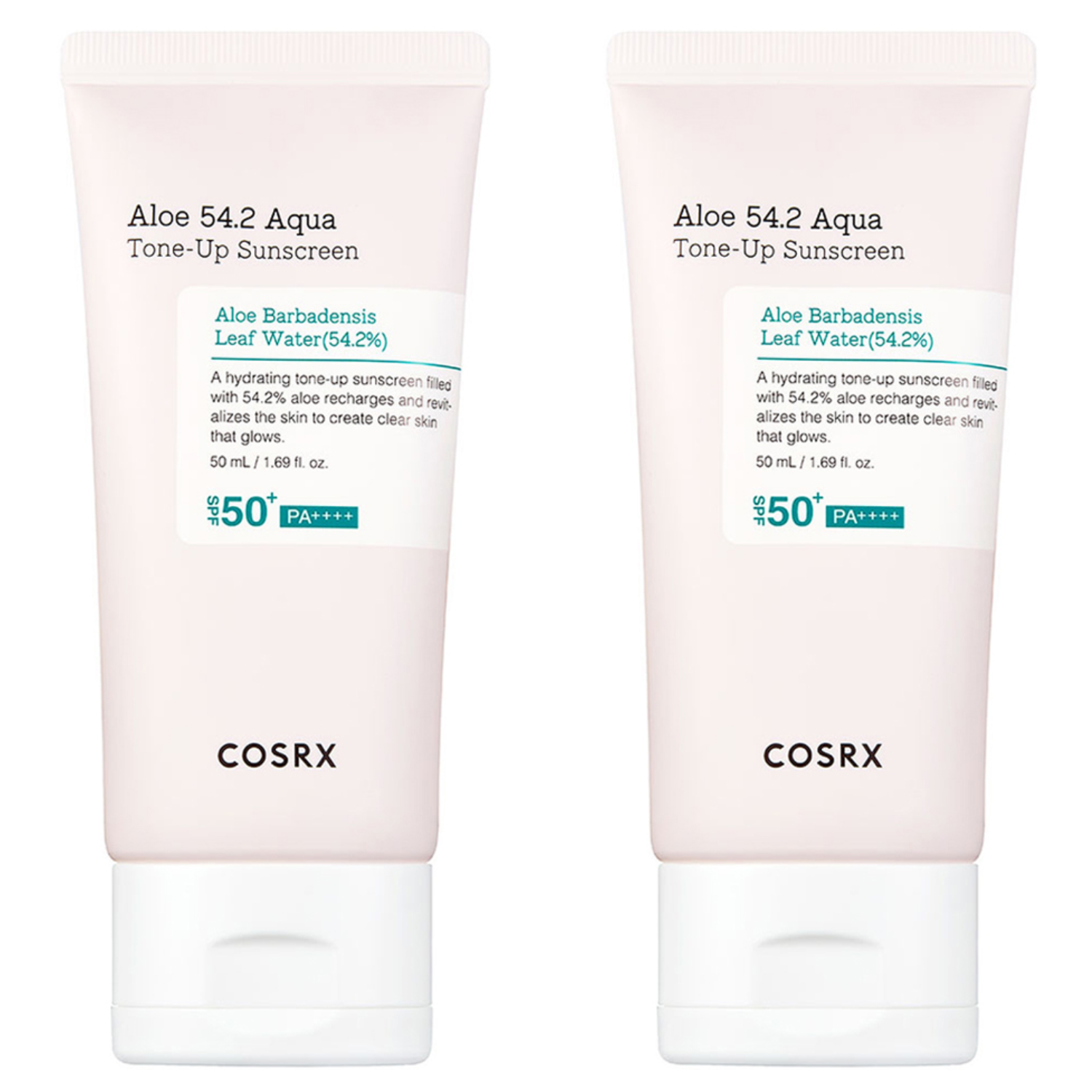 코스알엑스 알로에 54.2 아쿠아 톤업 선스크린 SPF50+ PA++++, 50ml, 2개 12,650원