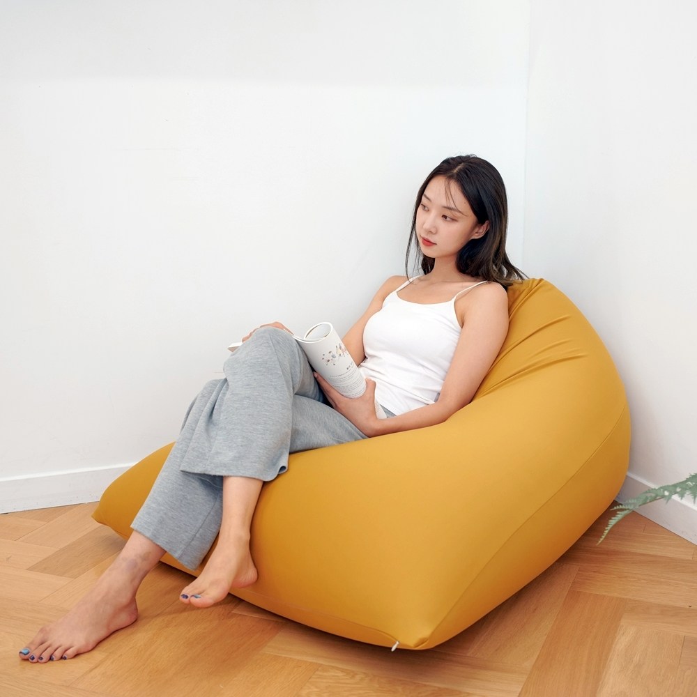 리누 꿀바른 빈백 대형 1인 쇼파 북유럽스타일, 앰버 87,900원