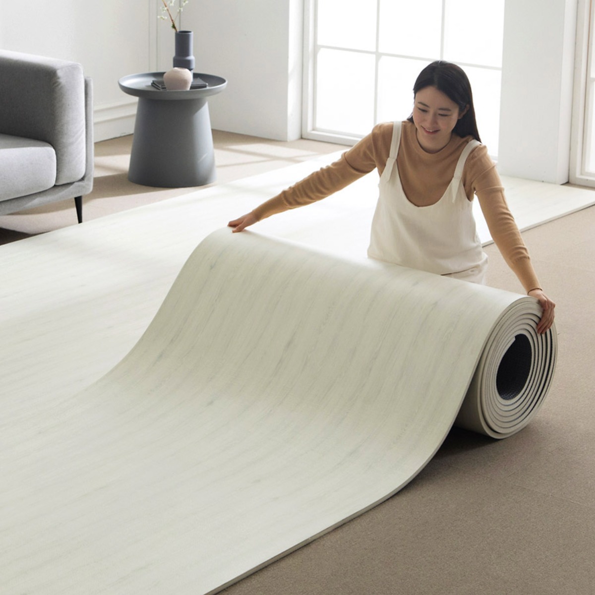 제로벨 18T PVC 층간소음방지 롤 매트 폭 110cm x 3m 유아 어린이 놀이방매트, 오크오드 191,600원