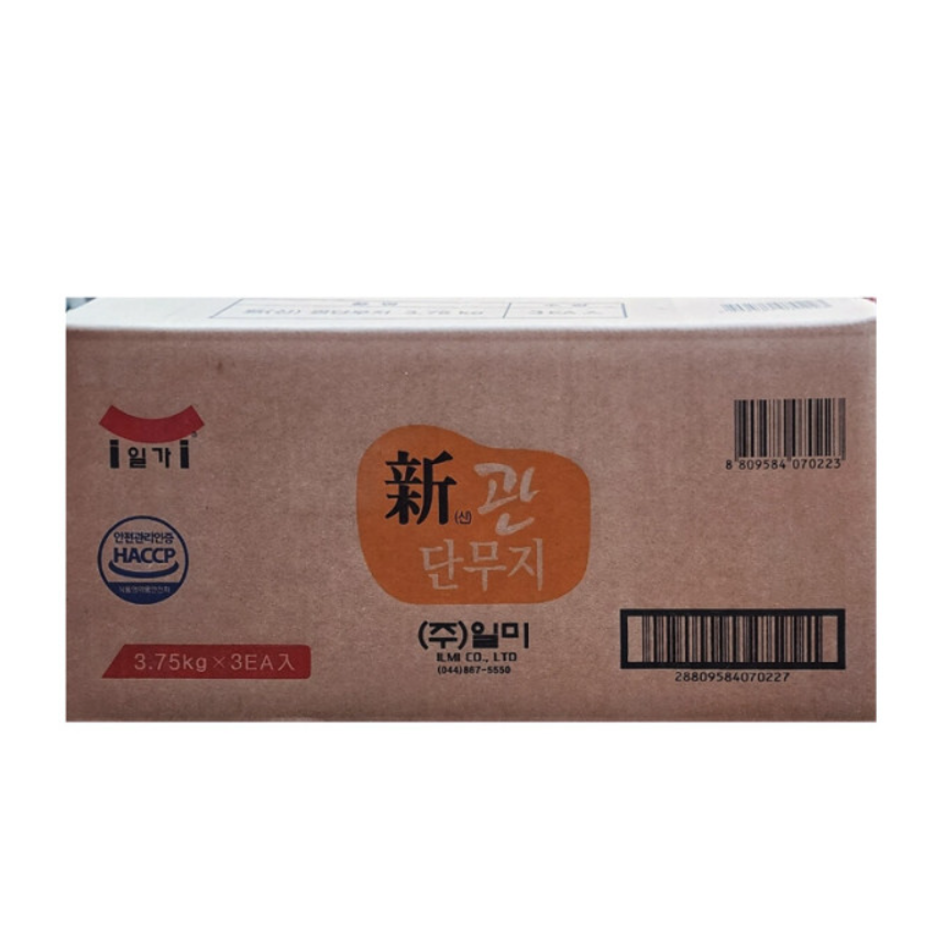일가집 신관단무지 3.75kg 1box, 3.75kg, 3개 36,100원