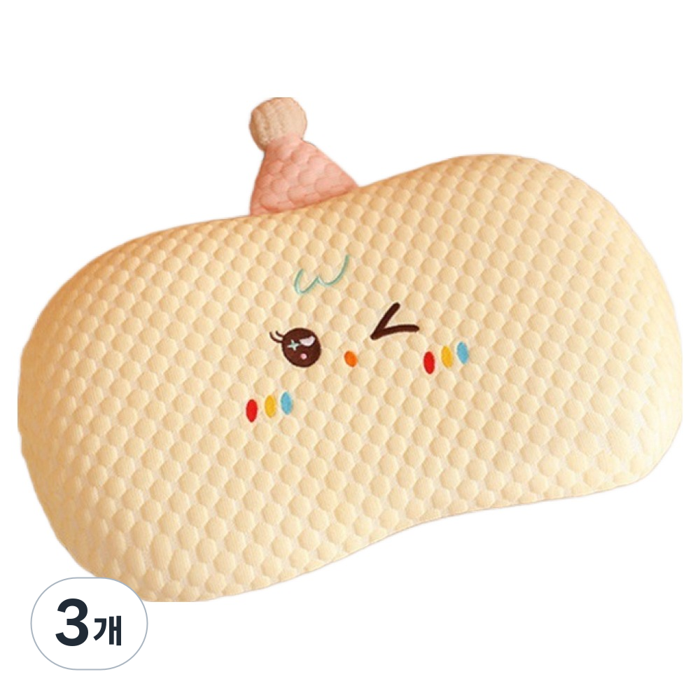 제넷 귀여운 메모리 폼 낮잠베개, 노란색, 3개 47,490원
