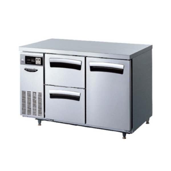 (라셀르) 카페형 결합식 테이블 1200 간냉식 우유냉장고 (서랍2+스윙도어1) (LT-1224R-DS) 1,982,690원