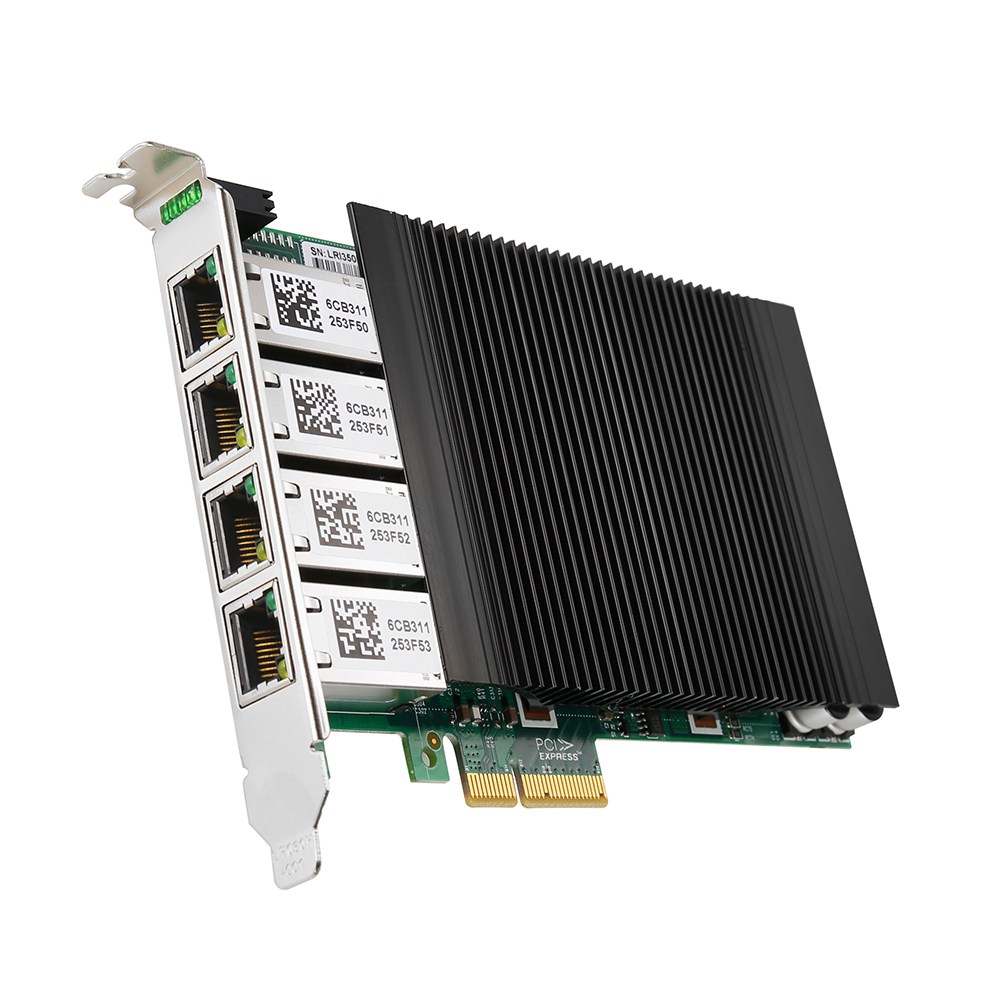 NEXTU POE3204EX4 산업용 POE PCI-E 4포트 기가랜카드 300,000원