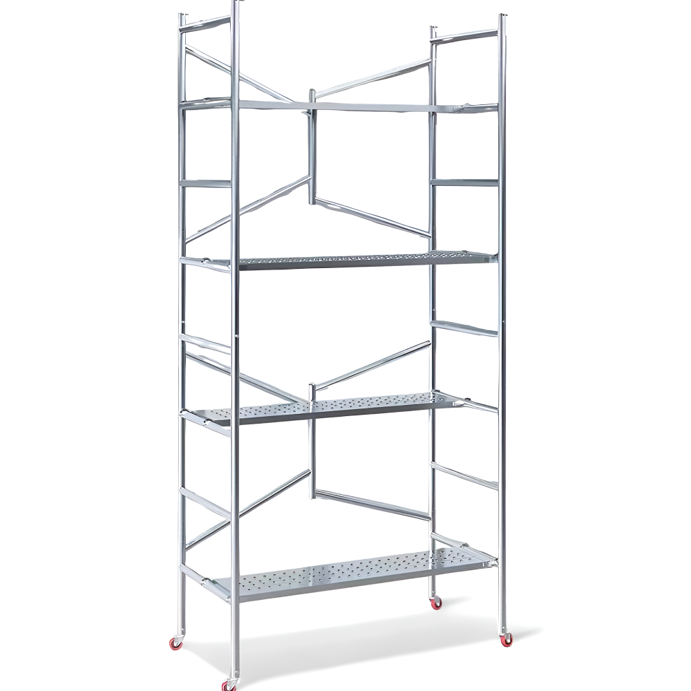 스틸스텝 믿고쓰는 고소작업대 안전 고공 비계 아시바 작업대 시스템 이동식 접이식, 1세트 303,000원