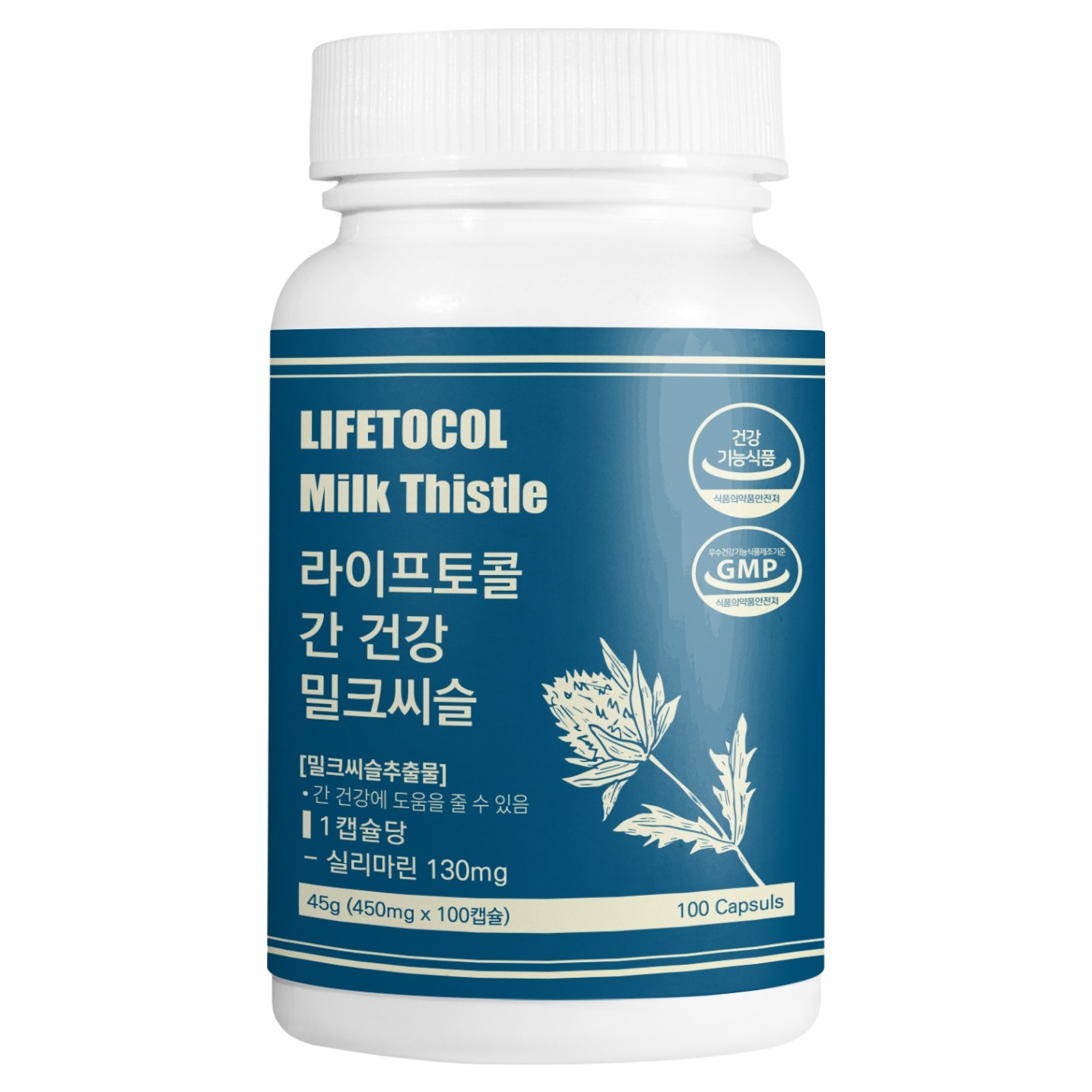 라이프토콜 간 건강 밀크씨슬 45g, 1개, 100정 10,650원