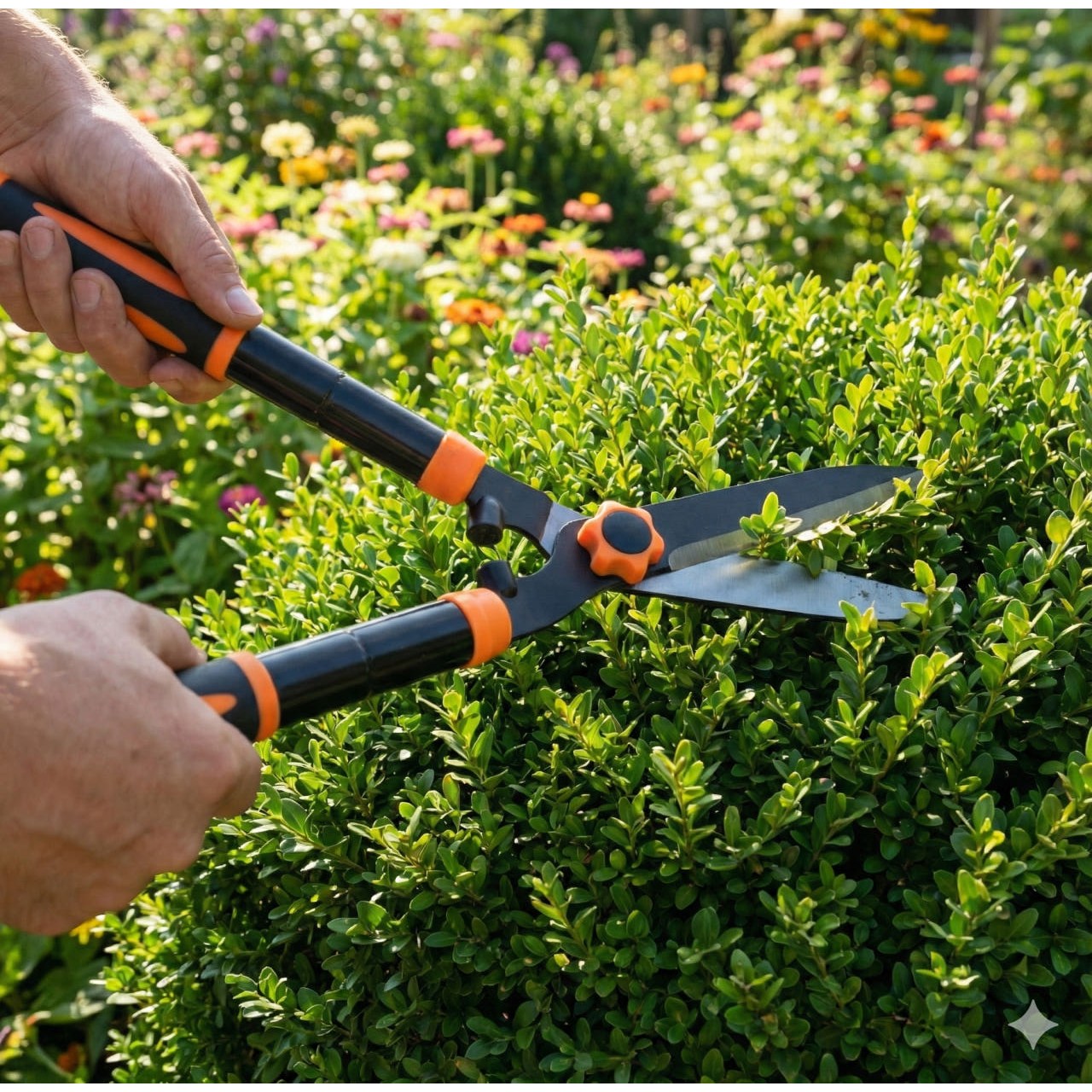 양손 전지가위 울타리 정원가위 잔디 조경 전정가위 헤지트리머 56cm+길이조절 30cm (최대 86-91까지 확장, 1개 9,900원