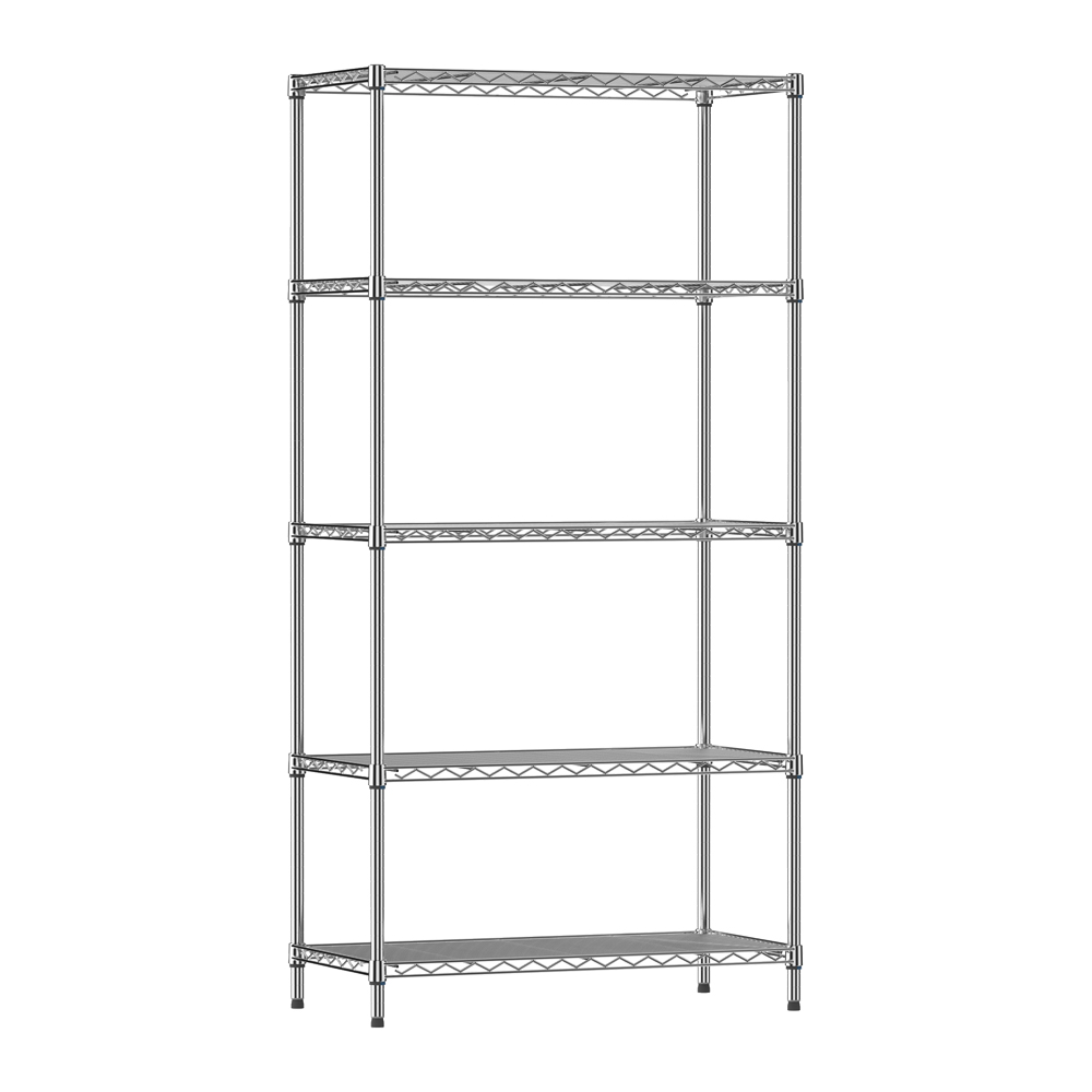 코랙코리아 25파이 기둥 튼튼한 강철 메탈선반 3 4 5 단, 실버, 5단 82,600원