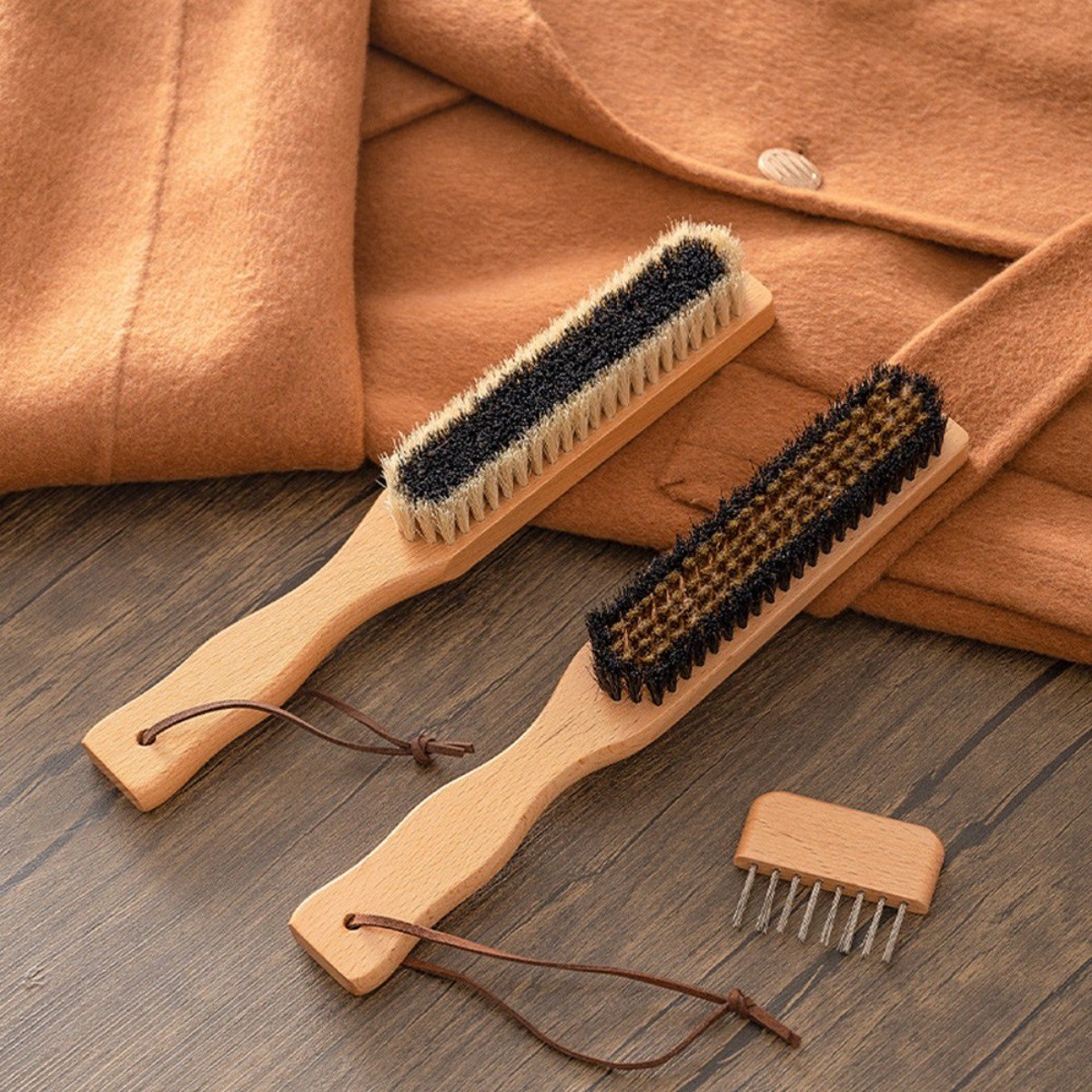 천연 돈모 코트빗 캐시미어 옷솔 브러쉬, 1개, 단일색상 18,800원