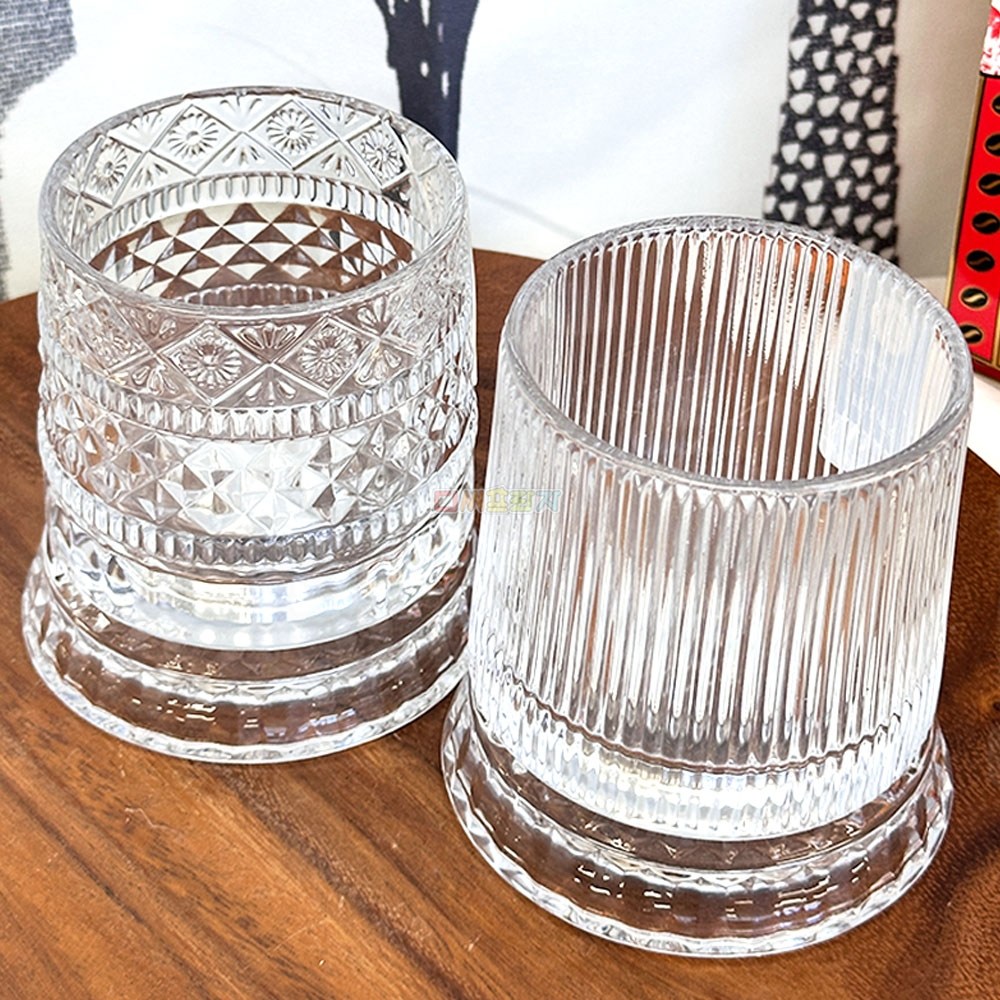 베르체 골드 블렌딩 언더락 유리컵 회전 위스키잔, 1개 10,500원