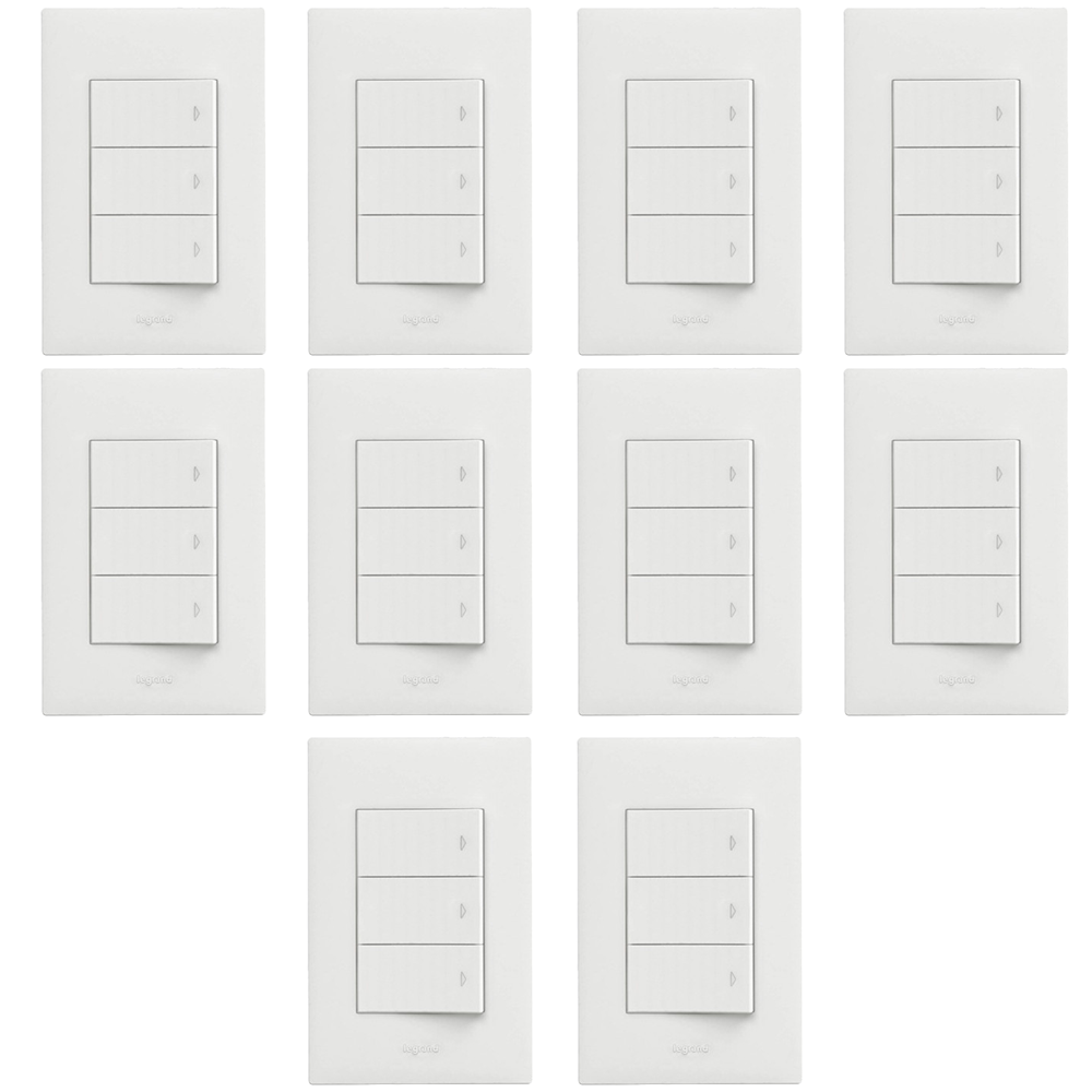 르그랑 아펠라 3구 스위치 화이트, 10개 47,000원