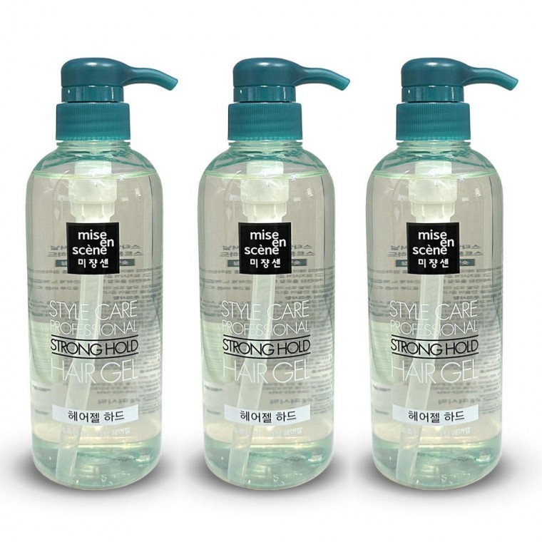 미쟝센 스타일케어 스트롱 홀드 헤어젤 하드 숏커트용 500ml 3개 30,900원