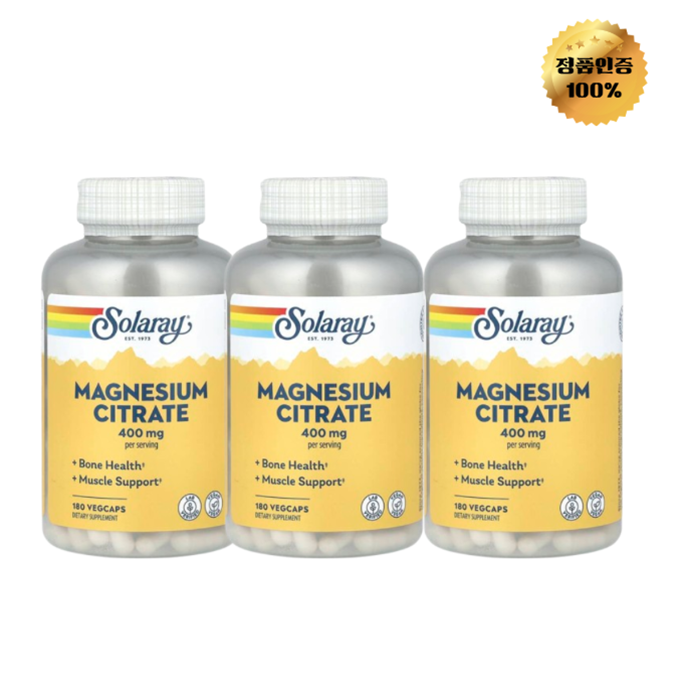 2+1 솔라레이 마그네슘시트레이트 400mg 180정 84,220원