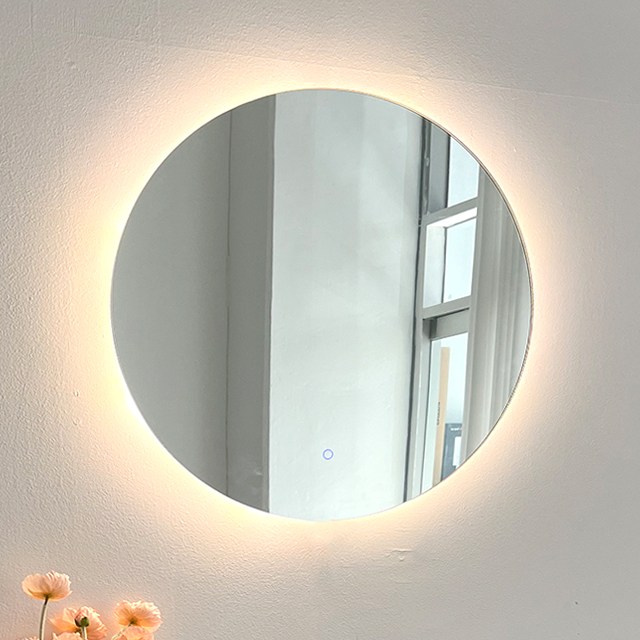 KC인증 터치형 3색변환 LED 원형600 벽걸이 인테리어 간접등 화장대 조명거울 83,000원