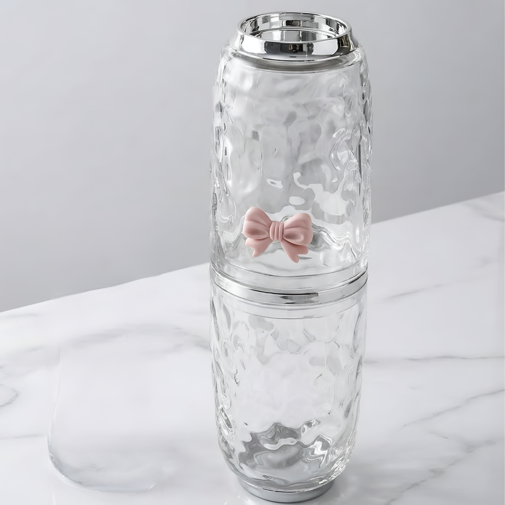 체리닷컴 귀여운 모던 휴대용 양치통 칫솔케이스, 1개, 투명 리본 7,900원