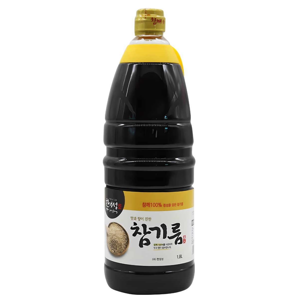 한정성 맛과 향이 진한 전통방식 압착 참기름 업소용 식당용, 4개, 1.8L 91,500원