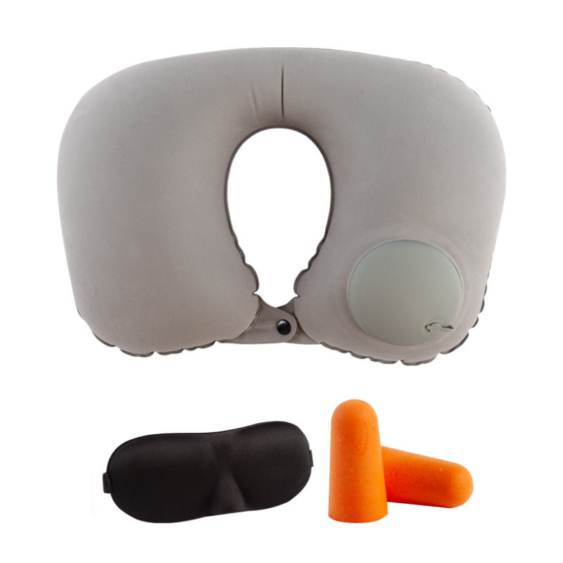 디모어 여행용 비행기 차량용 에어베개 목쿠션+안대+귀마개 세트 5,900원