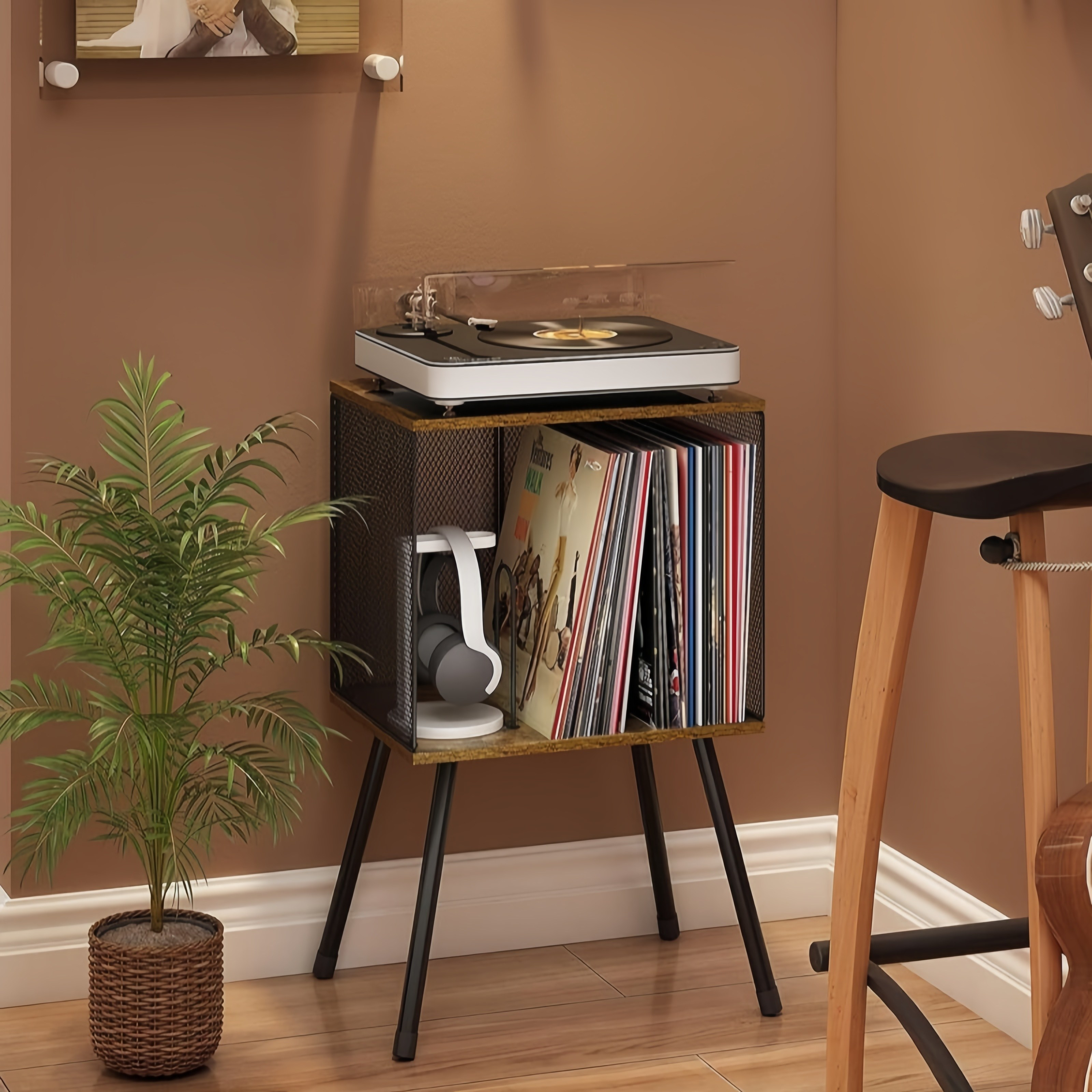 Zoomland 레코드 테이블 레코드 수납 선반 레코드 보관 랙 조절 가능 칸막이 거실 음악당 CD숍 53,850원