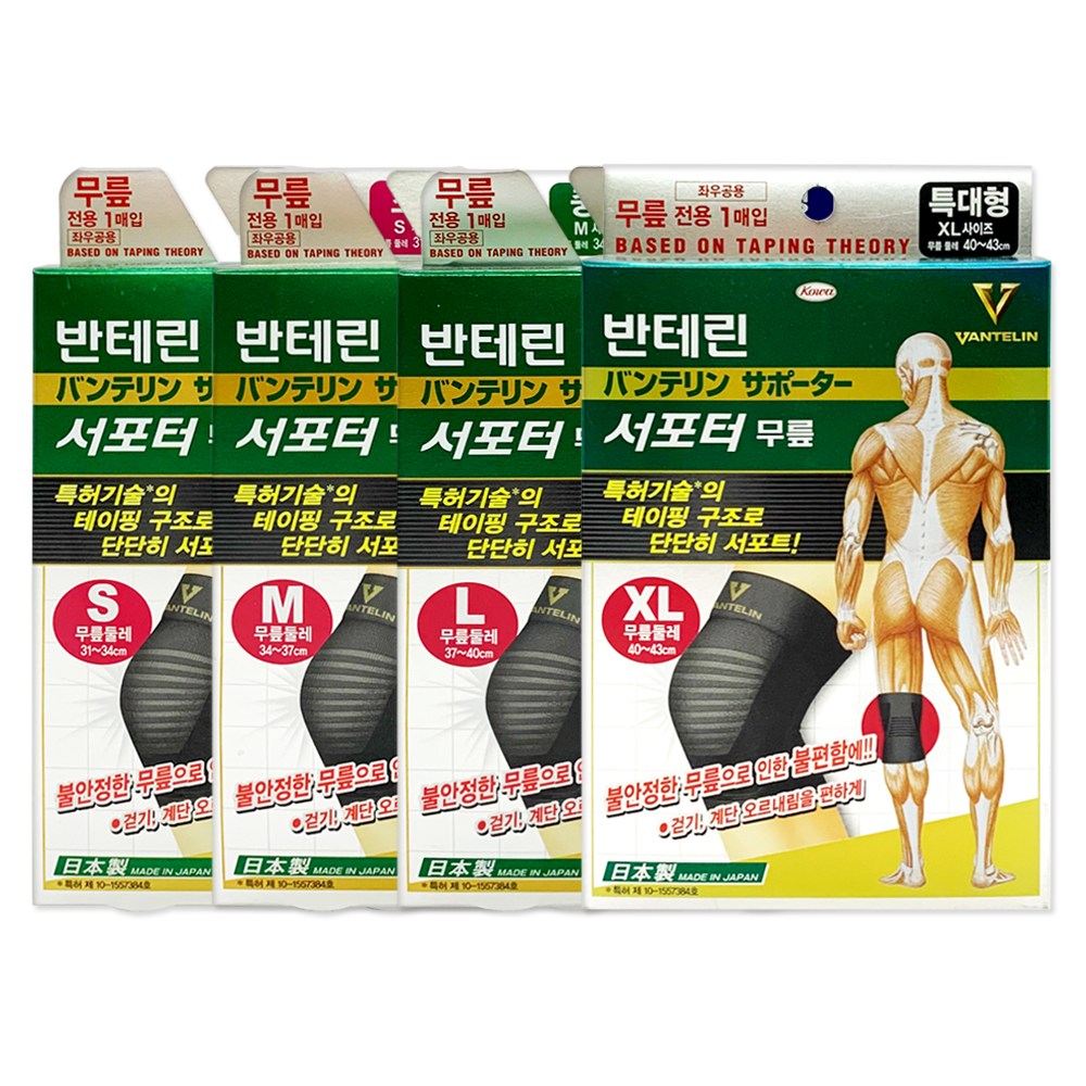 반테린코와 무릎 보호대, 1개 14,500원