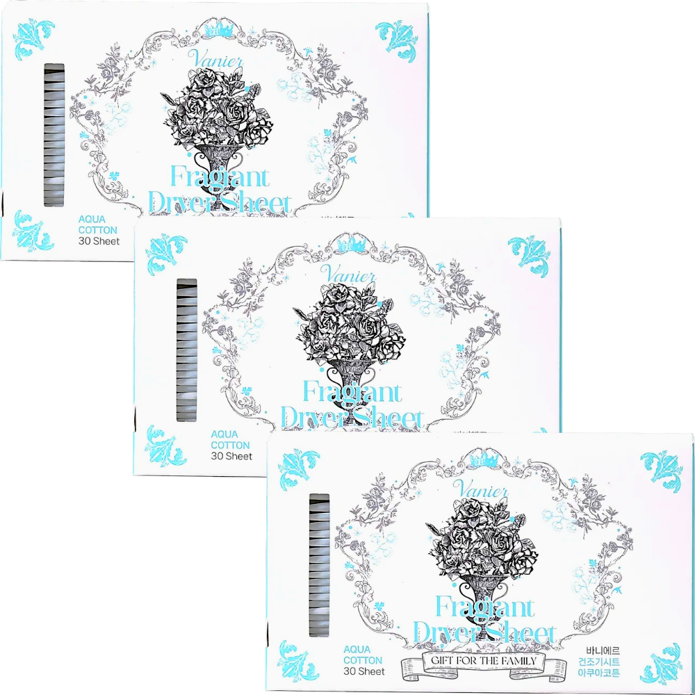 바니에르 고농축 더마 건조기시트 섬유유연제 드라이시트 아쿠아코튼, 3개, 30개입 27,600원