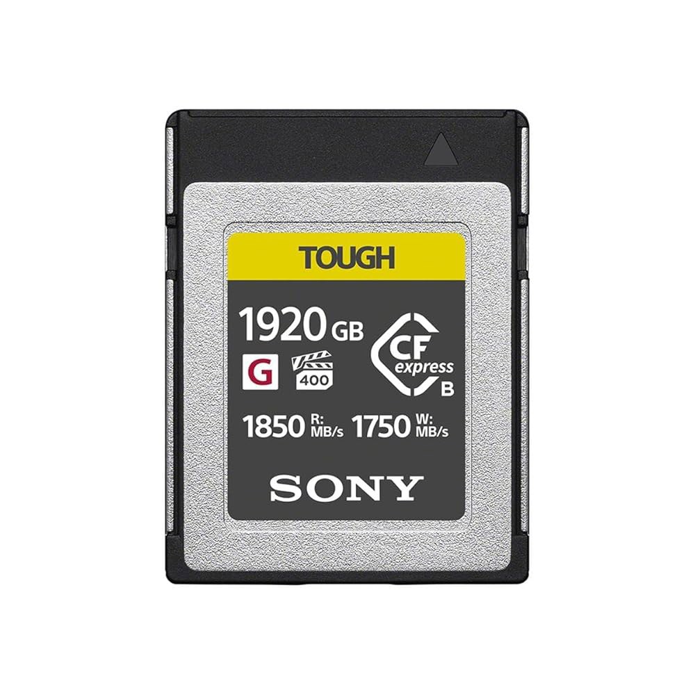 최대 1850Mbps 읽기 속도와 1750Mbps 쓰기 속도(블랙)를 갖춘 소니 CFExpress 타입 B 터프 1920GB 메모리 카드(블랙) 2,863,800원