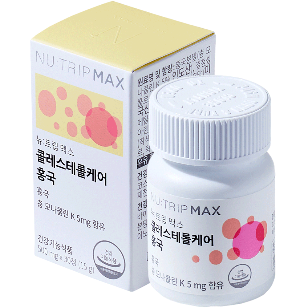 뉴트립 콜레스테롤케어 홍국 500 mg, 30정, 1개 10,010원