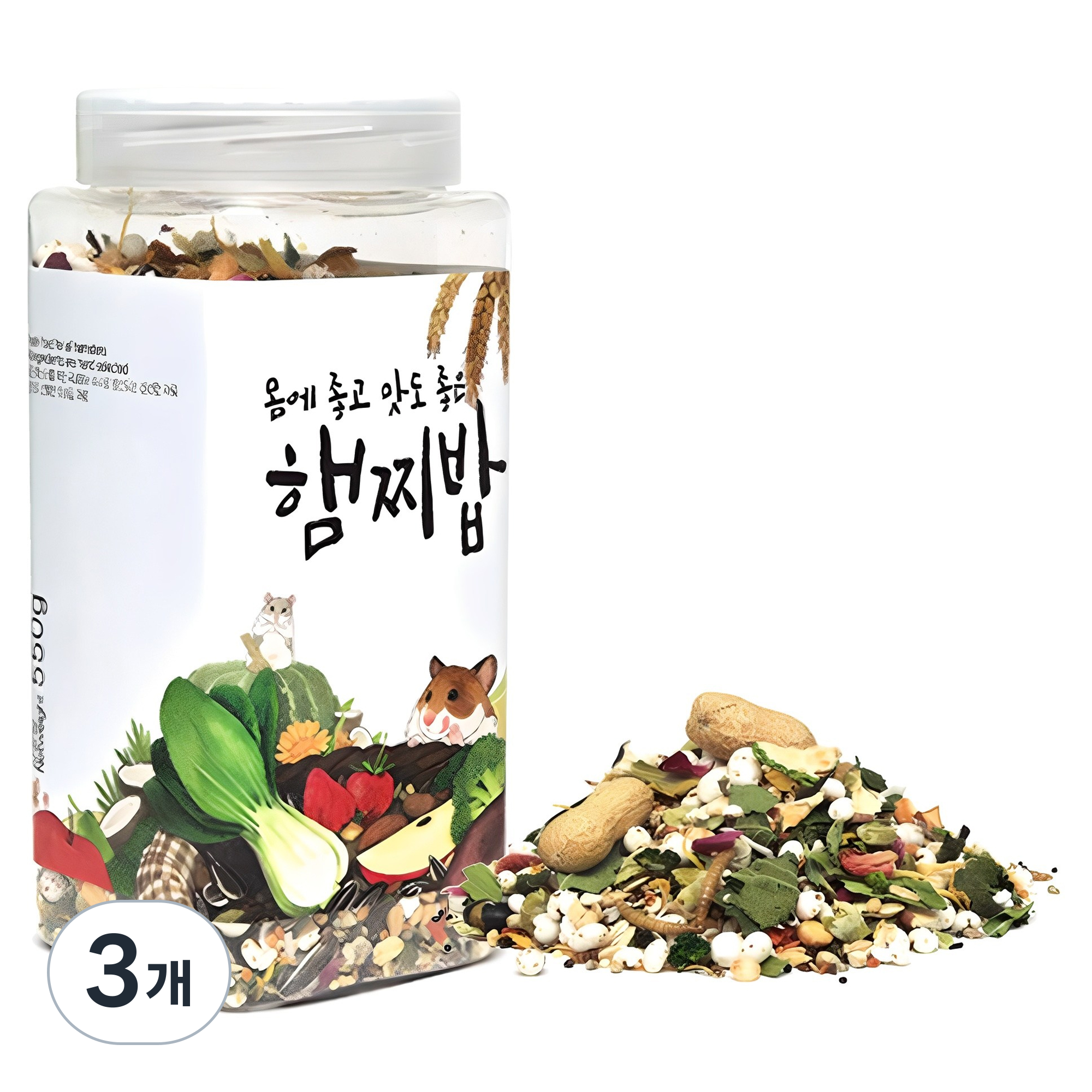 햄토피아 햄찌밥 햄스터 사료, 550g, 3개 42,000원