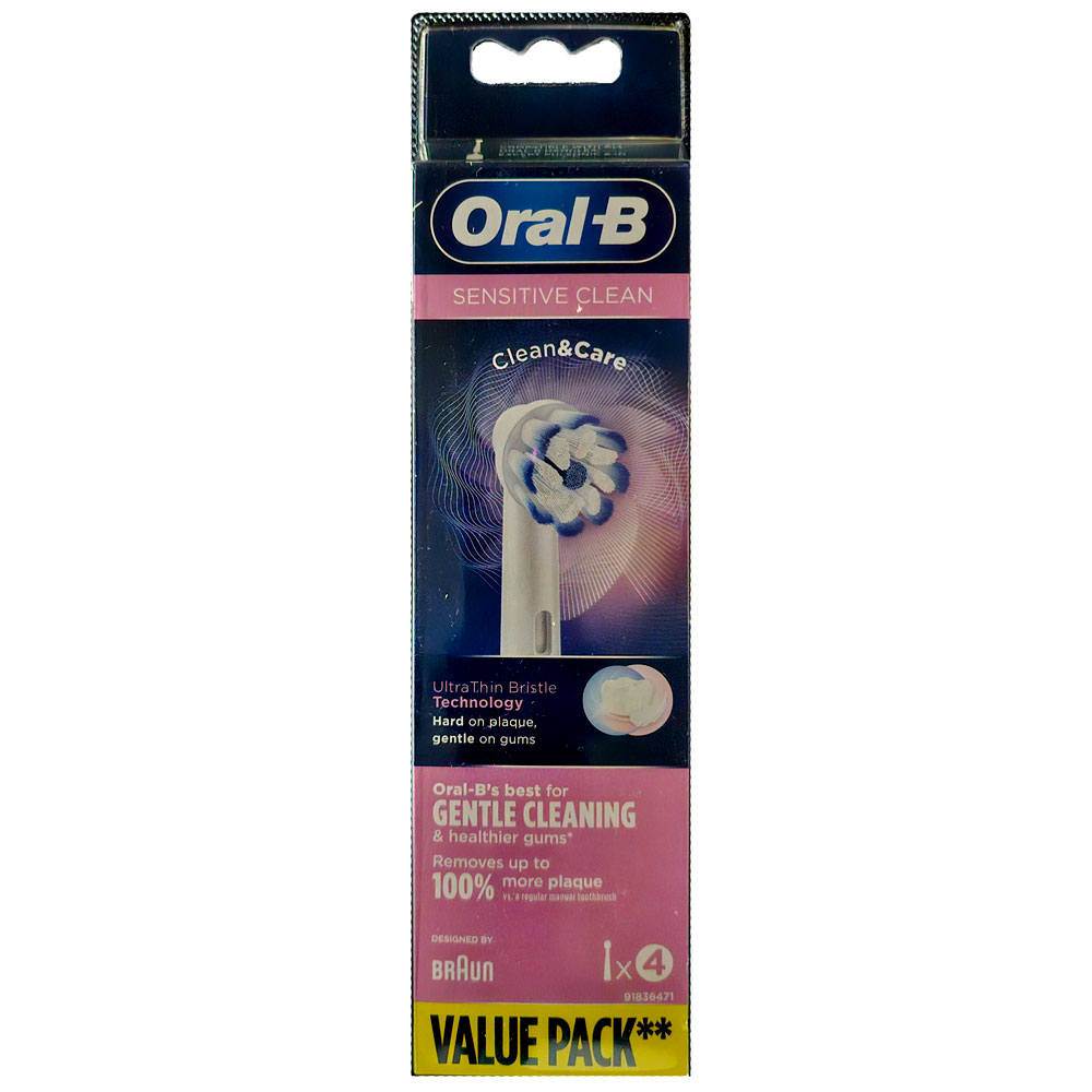 오랄비 전동칫솔모 EB60-3+1 센시 울트라씬 미세모 1팩(4개) 27,800원