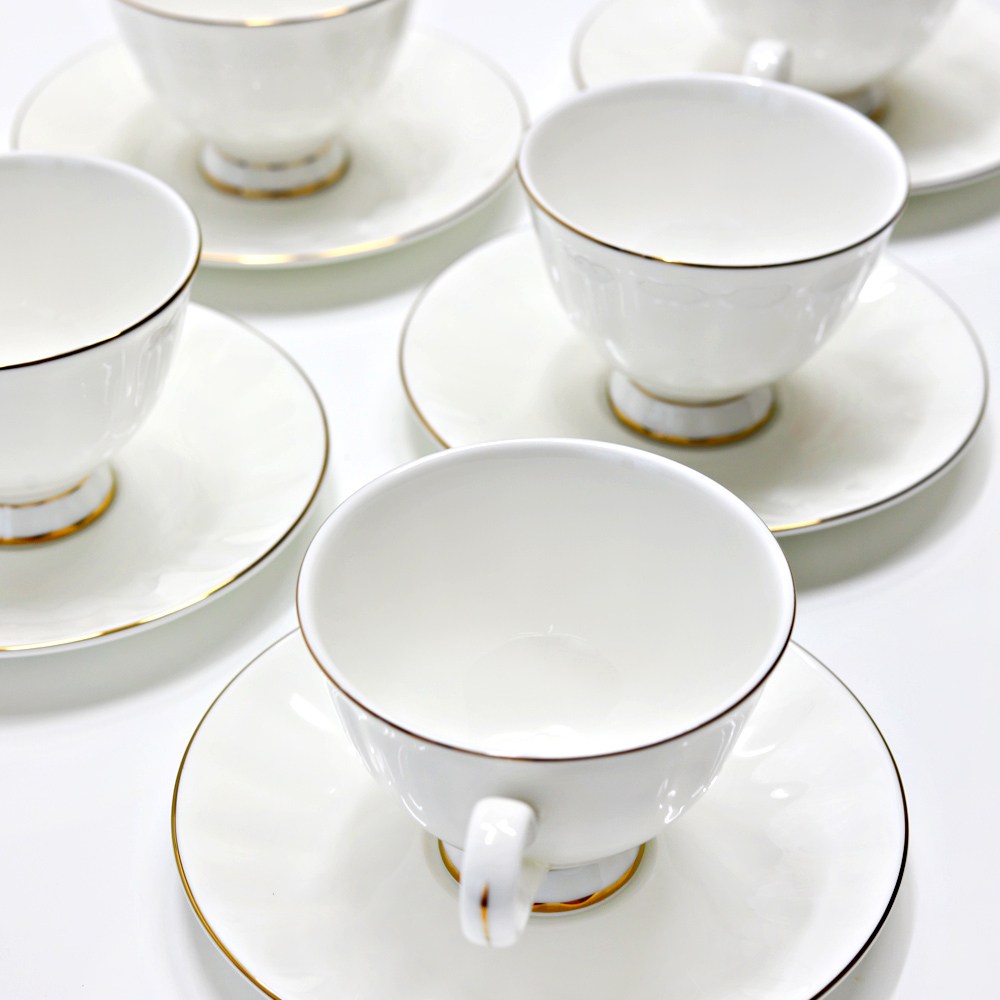 본차이나 골드라인 글램화이트 커피잔5인조세트 심플 고급 찻잔 57,480원