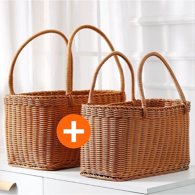 1+1 PP 라탄 피크닉 바구니 소풍 캠핑 소품 가방 20,900원