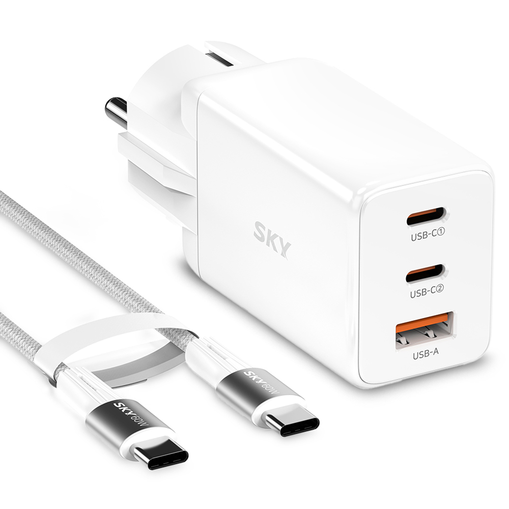 SKY 필 GaN 65W PD 충전기 GE10, 화이트, 1개 18,670원