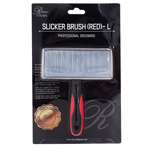 리케이 슬리커 브러쉬 L 2가지색상애견미용강아지 7,900원