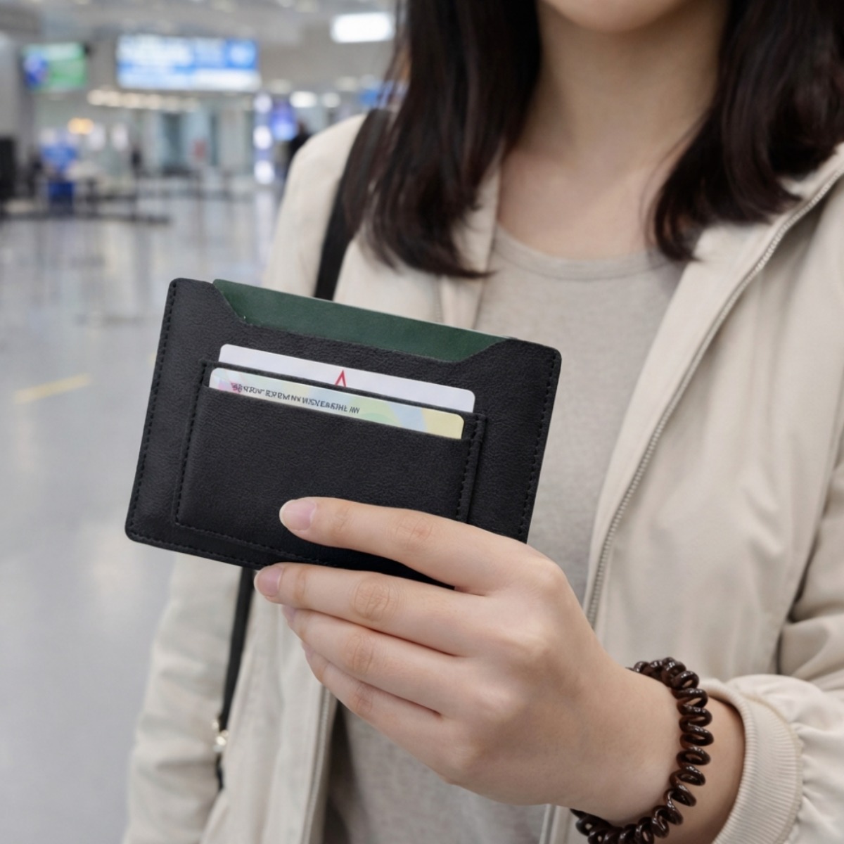 RFID 차단 안티스키밍 가죽 여권케이스 홀더 20,500원