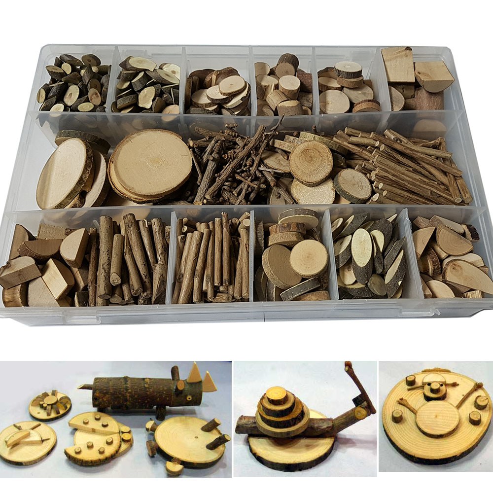 천연나무재료 16종세트 / 조각 장난감 동물 곤충 공예 목걸이 이름표 만들기재료 숲속 자연체험 야외활동 미술 학습준비물 26,700원