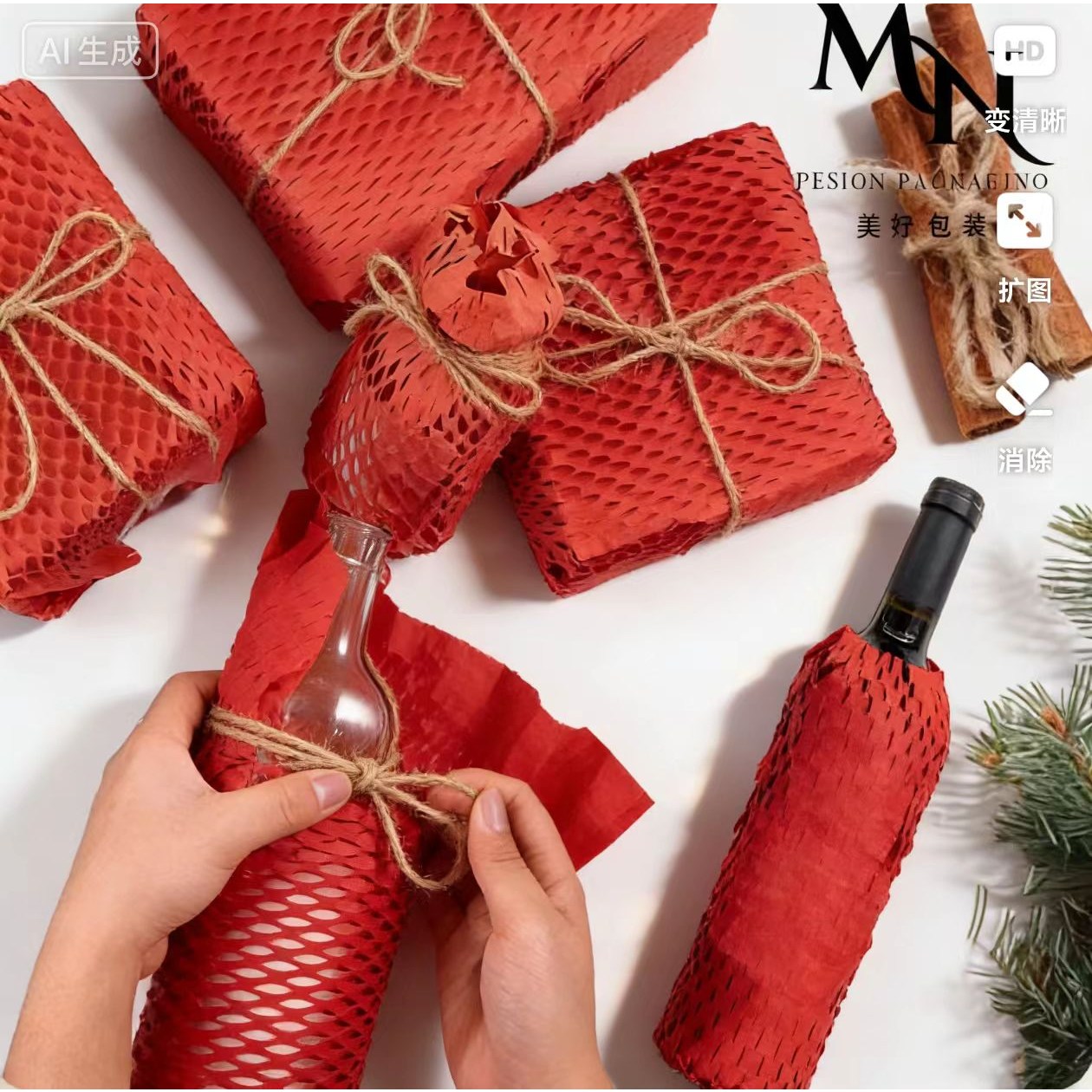 벌집 크라프트 종이 완충재 고급 충전재 선물포장지 1롤 30cm*10 10,900원