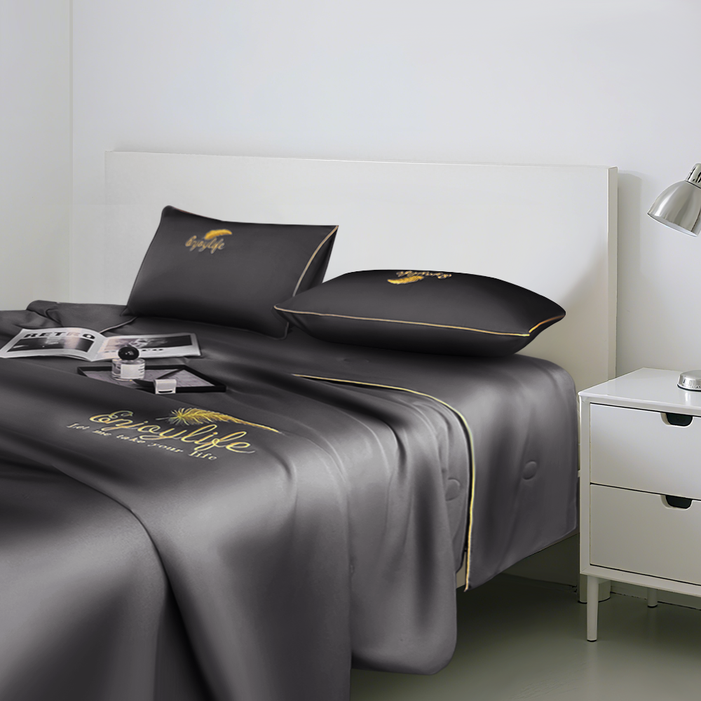 Jeernare 여름 아이스셀 냉감 차렵 이불 세트 먼지없는 워싱 차렵 이불 시트 베개커버 포함 31,800원