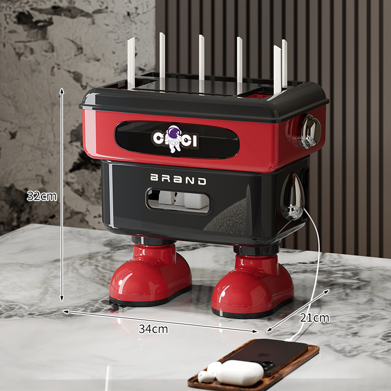 KDNC 공유기 셋톱박스 멀티 정리함, 블랙, 1개 26,900원