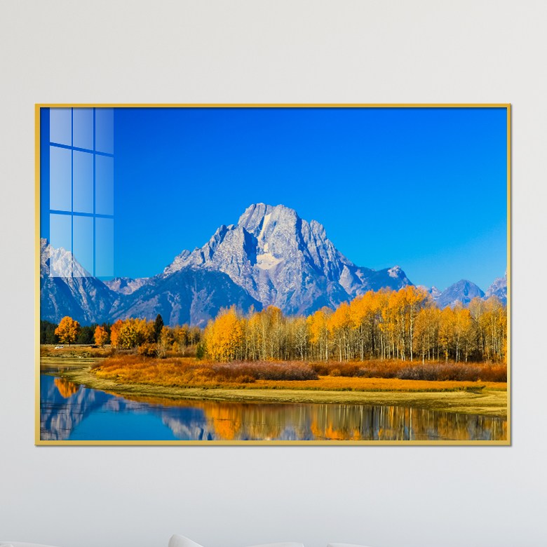 아트블루 세계 명소 유럽 파리 에펠탑 풍경화 인테리어 액자, 3_ 산과 호수 자연 풍경화 67,900원