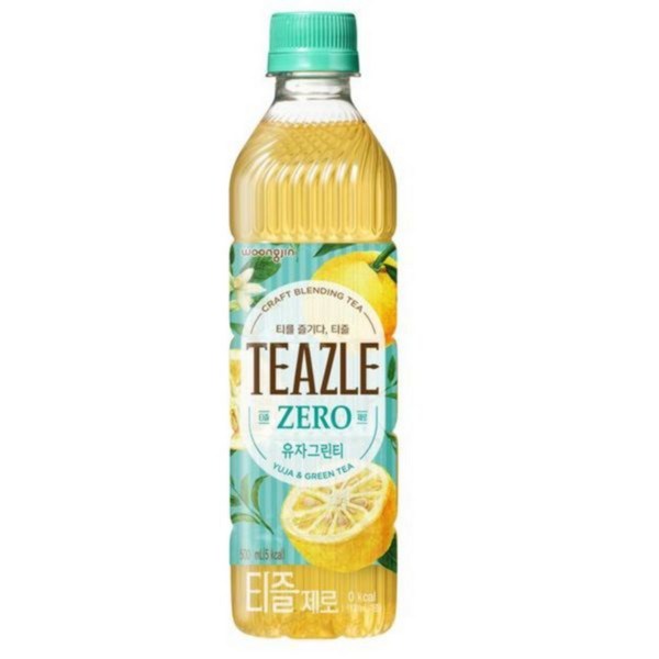 티즐 유자 그린티 (500ml*20ea), 500ml, 20개 30,600원