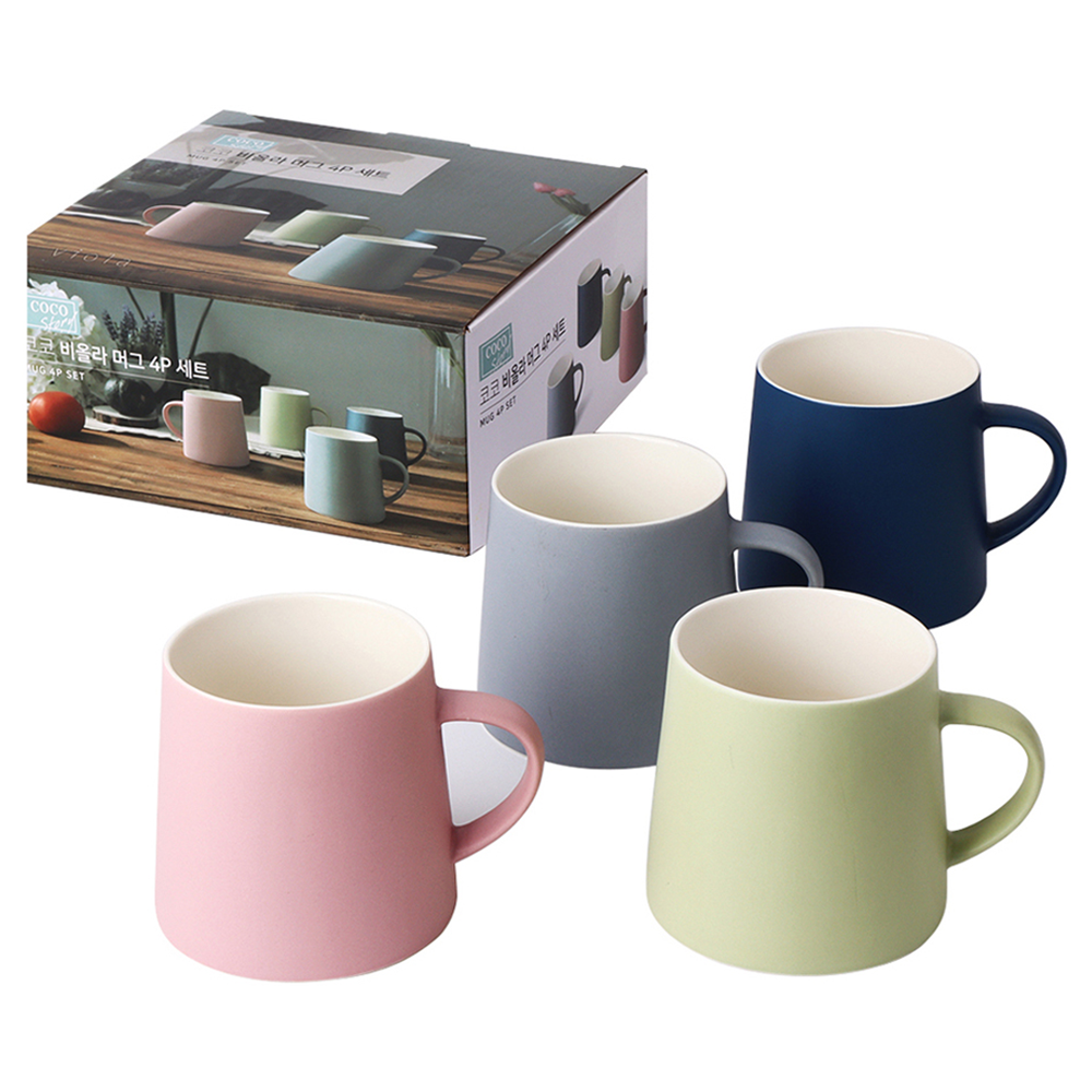 코코스토리 비올라 머그 4종 세트 420ml 15,900원
